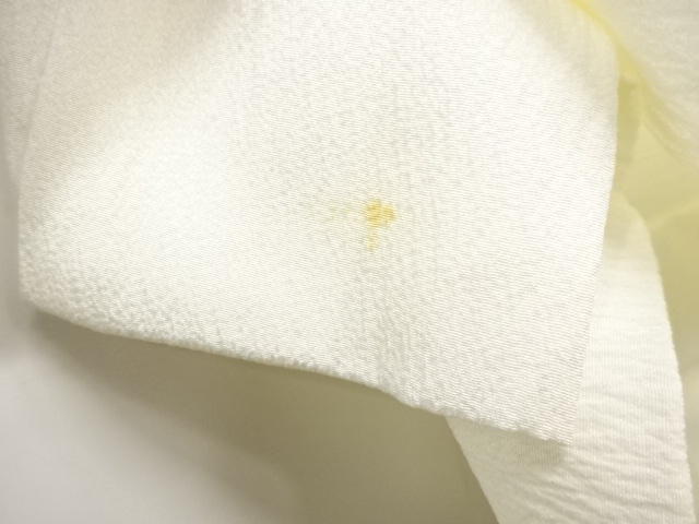  雲模様織り出し　単衣長襦袢